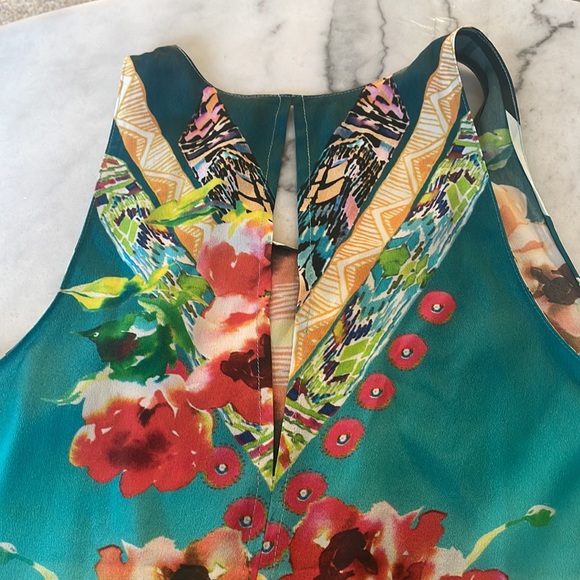 Rory Beca Colorful Silk Floral Tank - Size Small - Picture 6 of 8
